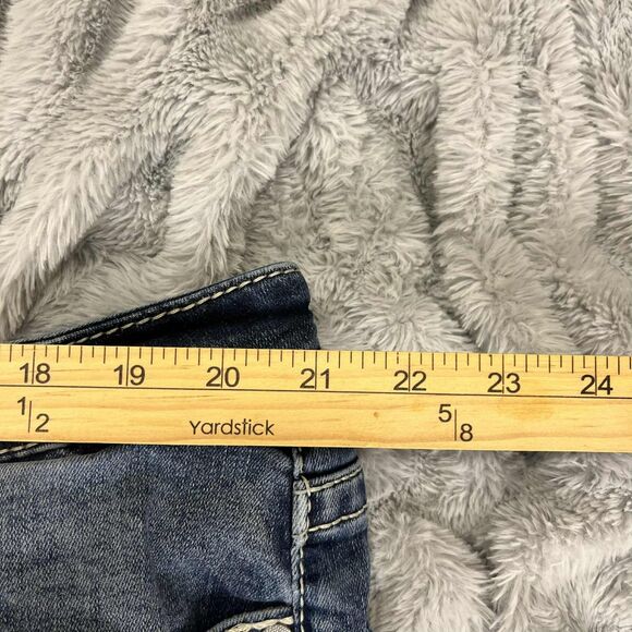 Vigoss Jeans Women 24 Slim Boot Medium Wash Stretch Denim Embroidered Western - Picture 7 of 9